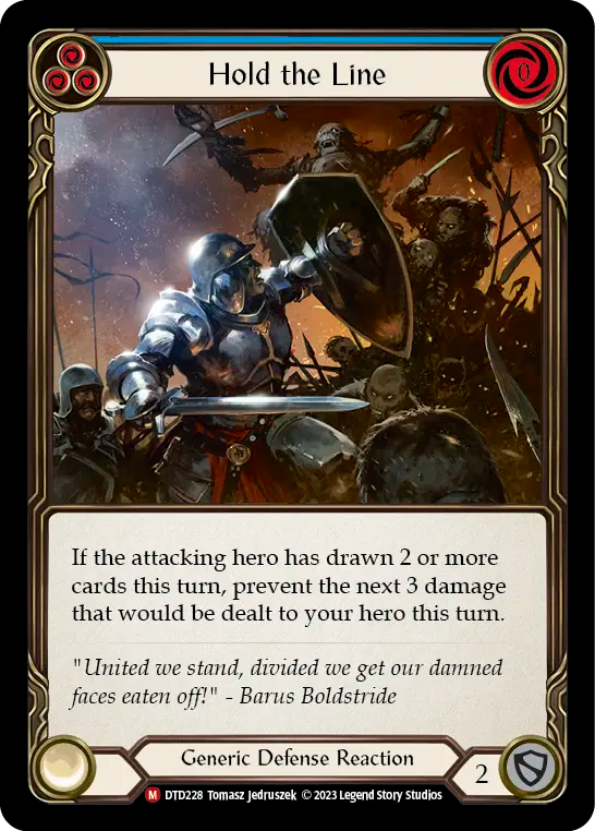 Hold The Line Rainbow Foil