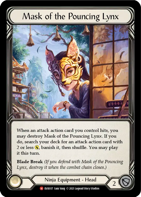 Mask of the pouncing lynx
