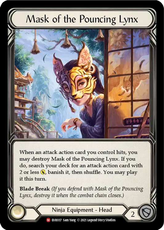 Mask of the pouncing lynx