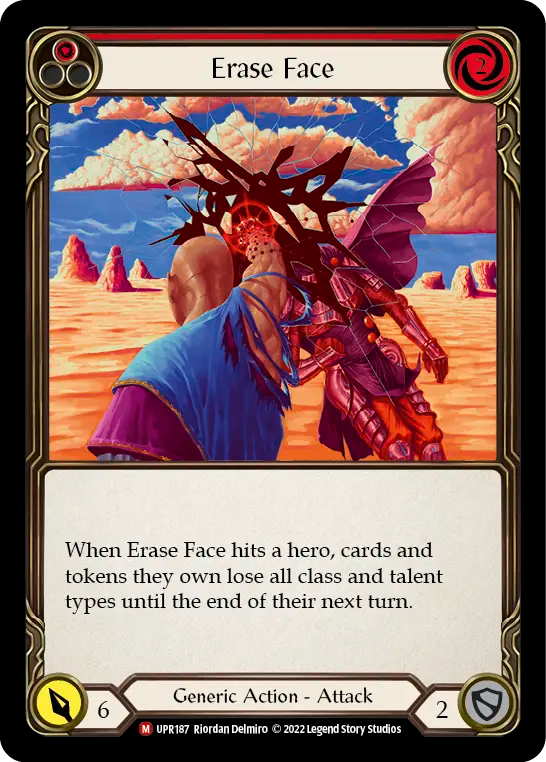 Erase Face Rainbow Foil